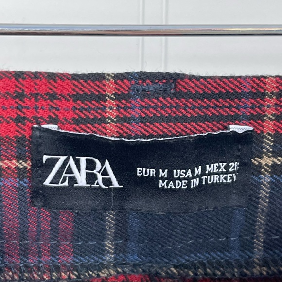ZARA Plaid Skinny Trouser Pants - Picture 3 of 5